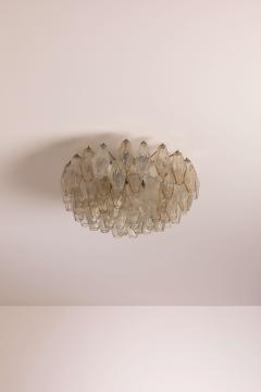  Venini A signed Venini Poliedri chandelier composed of glass diffusers Italy 1950s - 4205833
