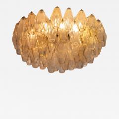  Venini A signed Venini Poliedri chandelier composed of glass diffusers Italy 1950s - 4207839