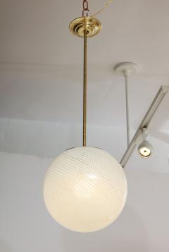  Venini Carlo Scarpa for Venini Reticello Murano Glass Globe Italy circa 1940 - 3090060