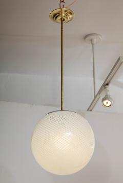  Venini Carlo Scarpa for Venini Reticello Murano Glass Globe Italy circa 1940 - 3090062