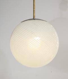  Venini Carlo Scarpa for Venini Reticello Murano Glass Globe Italy circa 1940 - 3090064
