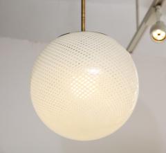  Venini Carlo Scarpa for Venini Reticello Murano Glass Globe Italy circa 1940 - 3090065