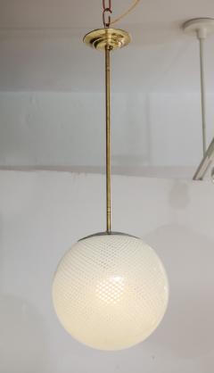  Venini Carlo Scarpa for Venini Reticello Murano Glass Globe Italy circa 1940 - 3090066