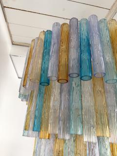  Venini Cascade Chandelier Tube Murano Glass by Venini Italy 1960s - 4608092