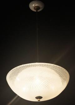  Venini Charming Reticello Chandelier by Venini Murano 1940s - 666994