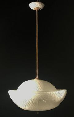  Venini Charming Reticello Chandelier by Venini Murano 1940s - 666995
