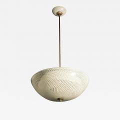  Venini Charming Reticello Chandelier by Venini Murano 1940s - 667970