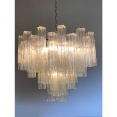  Venini Contemporary Champagne Tronchi Murano Glass Chandelier in Venini Style - 4303357