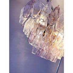  Venini Contemporary Multicolored Poliedri Murano Glass Chandelier in Venini Style - 4303163