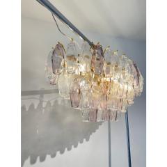  Venini Contemporary Multicolored Poliedri Murano Glass Chandelier in Venini Style - 4303165