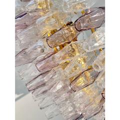  Venini Contemporary Multicolored Poliedri Murano Glass Chandelier in Venini Style - 4303196