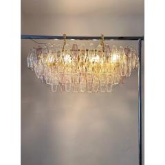  Venini Contemporary Multicolored Poliedri Murano Glass Chandelier in Venini Style - 4303217