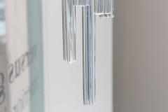  Venini Elegant chandelier by Prod Venini Italy circa 1970 Trilobo  - 2117775