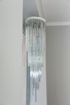  Venini Elegant chandelier by Prod Venini Italy circa 1970 Trilobo  - 2117779