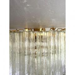  Venini Italian Luxury Champagne Tronchi Murano Glass Flush Mount in Venini Style - 4735720