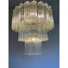  Venini Italian Luxury Champagne Tronchi Murano Glass Flush Mount in Venini Style - 4735723