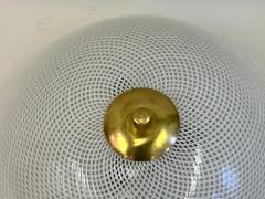  Venini Italian Mid Century Murano Glass Flush Mount Light Fixture by Venini 1940 1950 - 4523431