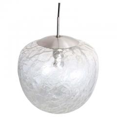  Venini Italian Midcentury Venetian or Murano Ice Glass Pendant or Chandelier Venini - 1660193