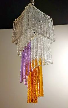  Venini Italian Venini Chandelier in Multicolor 1970s - 683721