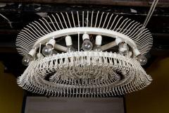  Venini LARGE VENINI ART GLASS CHANDELIER - 2232199