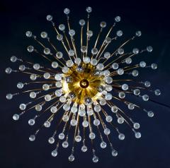  Venini Large Murano Glass Drops Chandelier Venini Style 1970s - 2587581