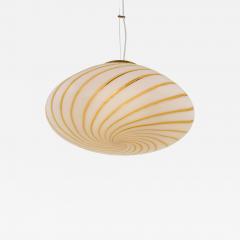  Venini Large Murano swirl pendant in the style of Venini - 4616095