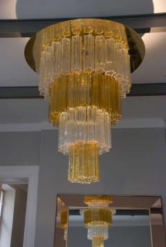  Venini Large Tronchi Chandelier by Venini ca 1968 - 2297350