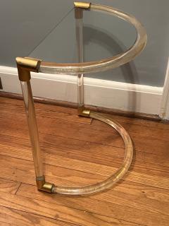 Venini MODERNIST GOLD DUST MURANO GLASS AND BRASS TABLE - 3354517