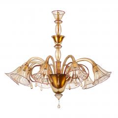  Venini Magnificent Murano Blown Glass Venini Chandelier 1920s - 294586