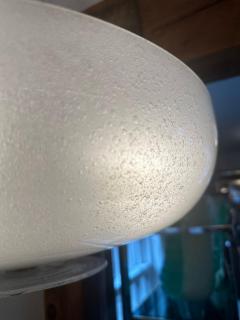  Venini Mid Century Italian Murano Icy Ceiling Fixture Attributed To Venini - 4586990