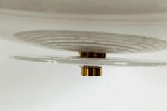  Venini Mid Century Italian Murano Icy Ceiling Fixture Attributed To Venini - 4586992