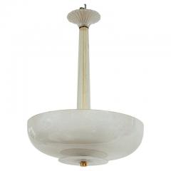  Venini Mid Century Italian Murano Icy Ceiling Fixture Attributed To Venini - 4586996