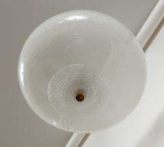  Venini Mid Century Italian Murano Icy Ceiling Fixture Attributed To Venini - 4587023