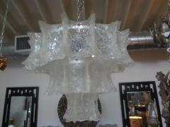  Venini Mid Century Modern Venini Attributed Murano Chandelier - 3938547