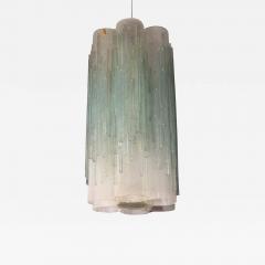  Venini Midcentury Chiseled Murano Glass Chandelier Attributed to Max Ingrand Venini - 1662409