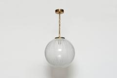 Venini Murano glass ceiling pendant in Zanfirico glass Italy 1960s - 3014943