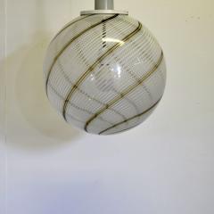  Venini Murano glass pendant Venice 1950s att Venini  - 4212135