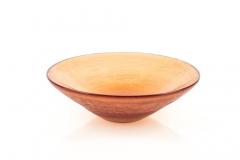  Venini Orange glass murano Inciso Bowl by Venini - 1209708