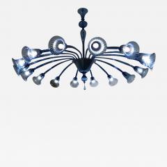  Venini Original Venini Chandelier with Light Blue Blown Glass 1920 - 1547252