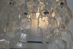  Venini Pair Of Unique Venini Style Crystal Blown Wall Lights UL Certified - 2280721