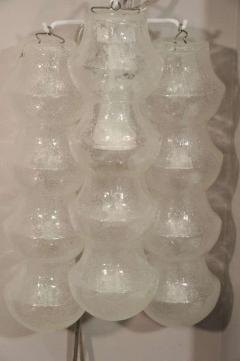  Venini Pair of 1970s Venini Translucent Bubble Glass Sconces - 1663693