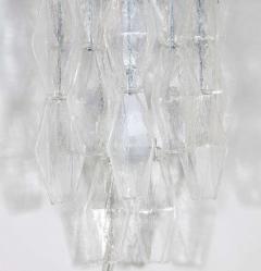  Venini Pair of Handblown Murano Glass Translucent Polyhedral Sconces - 1579485