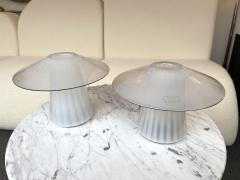  Venini Pair of Mushroom Murano Glass Lamps Italy 1970s - 1980440