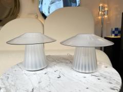  Venini Pair of Mushroom Murano Glass Lamps Italy 1970s - 1980445