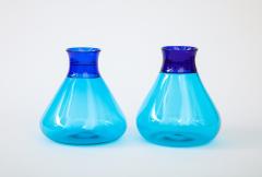  Venini Pair of Two Toned Teardrop Vases - 2536655