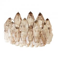  Venini Pair of Venini Poliedri Chandeliers Italy 1960s - 3183018