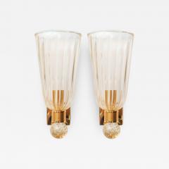  Venini Pair of Vintage Venini Wall Sconces - 3805006