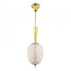  Venini Petite Venini Pendant with Reticello Murano Glass - 3111856
