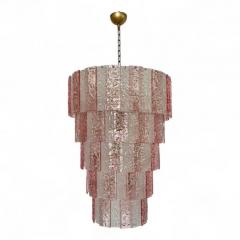  Venini Pink Murano Listello Ceiling Lamp - 4224696