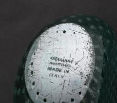  Venini Rare Pair of Green Glass Bookends in Corroso a Bollicine by Venini - 4560824